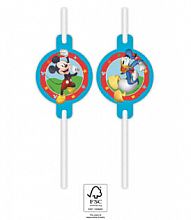 EKO papírová brčka Mickey Mouse - Rock the House 4ks