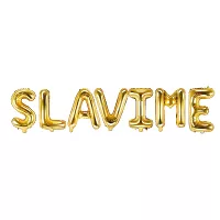 Balónkový nápis - Slavime