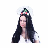 Halloween čelenka čarodějnice s kytičkami