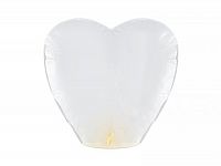 Lampion štěstí "bílé srdce"