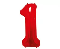 Foliová číslice - Červená 1 - 85 cm