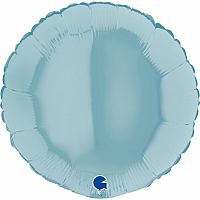 Foliový balonek kruh světle modrý 46 cm