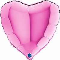 Foliový balonek srdce fuchsiové 46 cm