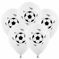 Latexové balonky Fotbalové míče - 5 ks