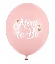 Latexový balonek Mom to be - růžový