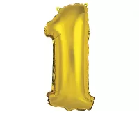 Foliová číslice 1 zlatá - 35 cm