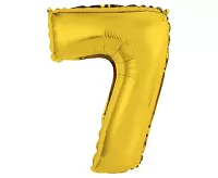 Foliová číslice 7 zlatá - 35 cm