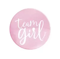 Brož růžová - Team girl