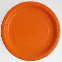 EKO Talířky papírové - oranžové 18cm 8ks