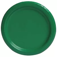 EKO Talířky papírové - tmavě zelené 18cm 8ks