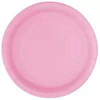 EKO Talířky papírové - světle růžové 23cm 8ks