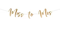 Rozlučkový banner Miss to Mrs