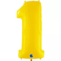 Foliová číslice - žlutá 1 102cm