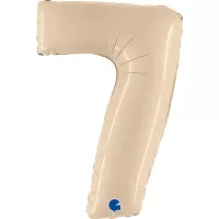 Fóliová číslice 7 krémová 102cm