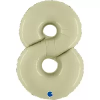Fóliová číslice 8 olivová 102cm