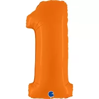 Foliová číslice - oranžová 1 102cm