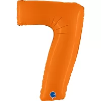 Foliová číslice - oranžová 7 102cm