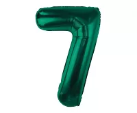 Foliová číslice - smaragdová zelená 7 - 85 cm