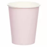 Papírové kelímky pastelové růžové 8 ks