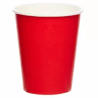 Papírové kelímky červené 8 ks