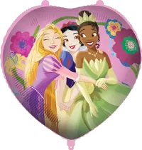Fóliový balonek srdce Disney Princezny