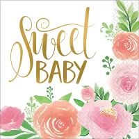 Papírové ubrousky - Květiny Sweet Baby