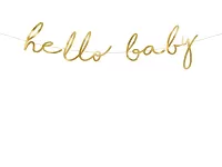 Papírový závěsný nápis Hello baby