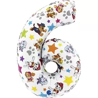 Foliová číslice 6 - Tlapková patrola 66cm