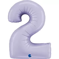 Foliová číslice - liliová 2 102cm