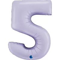 Foliová číslice - liliová 5 102cm