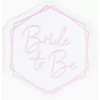 Nažehlovací odznáček Bride to be
