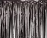 Černý matný party závěs 100 x 200 cm