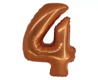 Foliová číslice - Měděná 4 - 76 cm