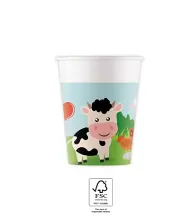 Kelímky papírové Farma - 8ks