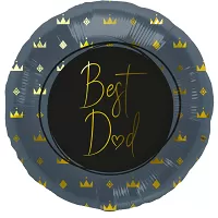 Foliový balonek modrý Best Dad 45 cm