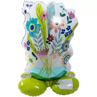 Stojící balonek Květiny 77 cm