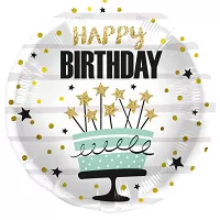 Foliový balonek třpytivý dort - Happy Birthday 45 cm