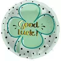 Foliový balonek čtyřlístek Good luck 45 cm