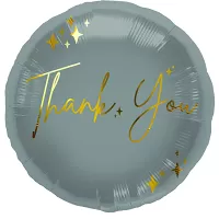 Foliový balonek modro-šedý Thank you 45 cm