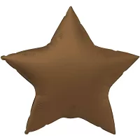 Foliový balonek hvězda hnědá 45 cm