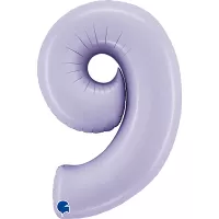 Foliová číslice - liliová 9 102cm