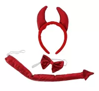 Čelenka ďábelské rohy, ocas a motýlek