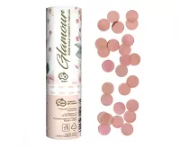 Konfety vystřelovací rosegold kolečka 15 cm
