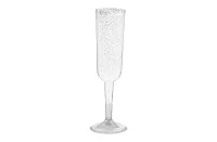 Sklenky na sekt šampusky stříbrné - 4 ks