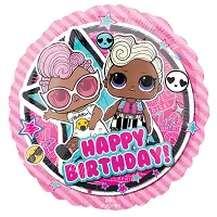 Foliový balonek LOL Surprise Glam -  Happy birthday 43 cm