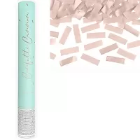 Vystřelovací konfety papírové rosegold pásky 40 cm