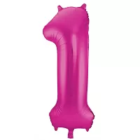 Foliová číslice - Magenta růžová 1 - 86 cm
