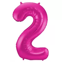 Foliová číslice - Magenta růžová 2 - 86 cm