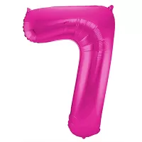 Foliová číslice - Magenta růžová 7 - 86 cm