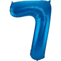 Foliová číslice modrá 7 - 86 cm
